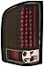 Anzo USA 311081 Chevrolet Silverado HD Black LED Tail Light Assembly - (Sold in Pairs)