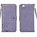 Cornmi design for iPhone 6 plus Case, Premium Vintage Flip Wallet Leather Magnetic Closure Cover Skin for iPhone 6 plus 5.5 inch with Card Slots, Cash Compartment and Wrist Strap (Purple)