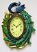 Peacock Shaped Feather Bright Color Wall Clock