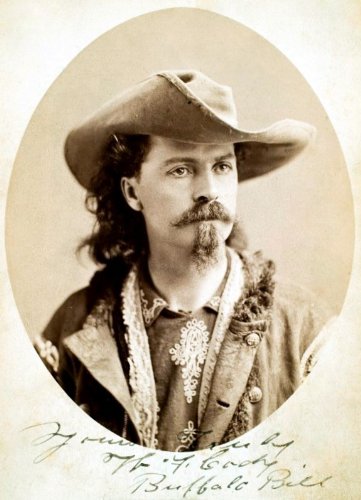 Buffalo Bill Cody Signature Poster Photo 1875 Famous Cowboys Western Posters Photos 12x18
