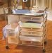 Rolling Storage Cart With 6 Oversized Drawers