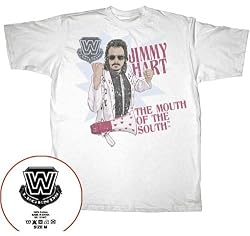 WWE Jimmy Heart Vintage Mens White T-shirt