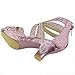 Generation Y Girls Dress Sandals Rhinestone Glitter Cutout Pageant High Heels