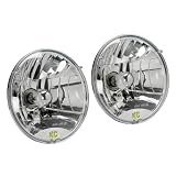 KC Hilites 42301 7 Round Lexan Headlight- Pair