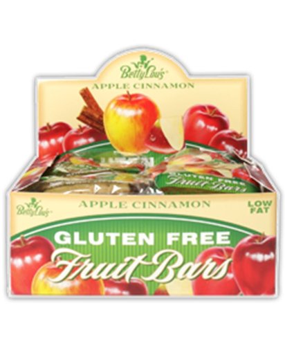 Betty Lou's Apple Cinnamon Fruit Bar Gluten Free, 2-Ounce (Pack of 12)