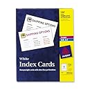Avery Laser &amp; Ink Jet White 3 x 5 Inch Index Cards 150 Count (5388)