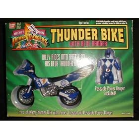 Power Rangers Thunder Bike with Blue Ranger