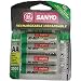 Electronics : Sanyo 2,500 mAh AA NiMH Rechargeable Batteries (4-Pack)