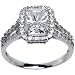 Sterling Silver Emerald Cubic Zirconia Ring -2.25 ct tw