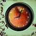 Apple Fruit Clock For Kitchen/Restaurants