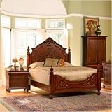Isabella Bedroom Set in Oak Size: California King