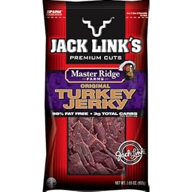 Jack Link's Turkey Jerky, Original Clip Strip, 3.65-Ounce Packages (Pack of 6)
