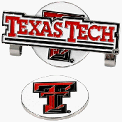 Texas Tech Red Raiders Hat Clip Golf Ball Marker