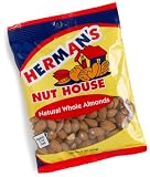 Review Herman's Nut House  / Herman's Nut House Natural Whole Almonds, 5-Ounce Bags (Pack of 12)