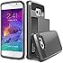 S6 Edge Case, TekSonic&reg; Samsung Galaxy S6 Edge Case (Gunmetal) Armor Series [Card Slide Slot][Drop Protection][Heavy Duty][Wallet] Full Cover Protection Tough Case for Samsung Galaxy S6 Edge