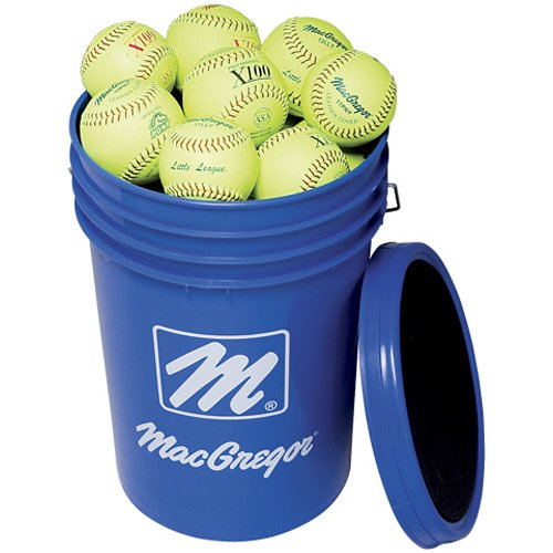 MacGregor Bucket of 2 Dozen Yellow 12 Inch Softballs
