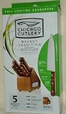 Chicago Cutlery Walnut Tradition 5 Piece Knife Block Set