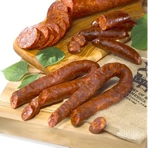 Chorizo Sampler in Burlap Bag by La Tienda by Tienda