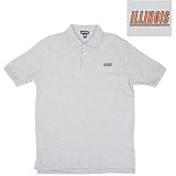 Illinois Fighting Illini NCAA Classic Pique Polo Shirt (Heather)