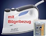 Produkt-Bild: NEUESTE MODEL!!! EURO PROFESSIONAL Dampfb&uuml;geleisen mit B&uuml;gelbretbezug von Reinold deluxe in SILBER/Orange - Dampfb&uuml;gelautomat / Dampfb&uuml;gelstation / B&uuml;geleisen / B&uuml;gelautomat / B&uuml;gelstation Europrofessional mit Edelstahlsohle /5,5 BAR kein Versengen 5 Jahre Garantie auf Kessel 800W Sparwunder !!!ACHTUNG NUR BEI MK-TRONIC!!!