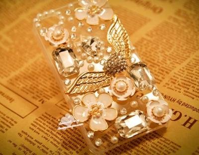 ◆3Dデコ盛り♪♪キラキラ♪ラインストーンケース/iphone5/アイフォン5/専用ケースカバー/ANGEL ◆3Dデコ盛り♪♪キラキラ♪ラインストーンケース/iphone5/アイフォン5/専用ケースカバー/ANGEL