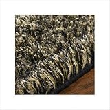 Boulevard Black Shag Rug Size: Scatter / Novelty 2' x 3'
