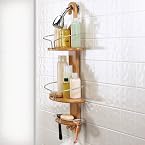 Wood Shampoo Shower Caddy