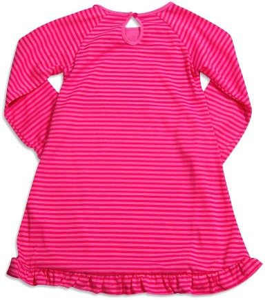 Petit Lem - Little Girls's Long Sleeve Striped Bunny Nightgown, Pink, Fuchsia 30279-2