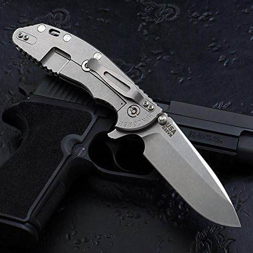 Rick Hinderer XM-24 4.0" Spearpoint Blade with Orange G10 Scale