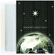 Seasons Greeting Globe Blank Holiday Cards