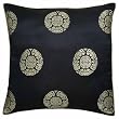 Decorative Handmade Silky Black Cushion Cover / Pillow Sham - Chinese Lotus Flower & Dragon Design