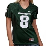 Michigan State #8 Nike Ladies Home Replica Jersey (X Large)