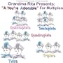 A You're Adorable - For Sextuplets