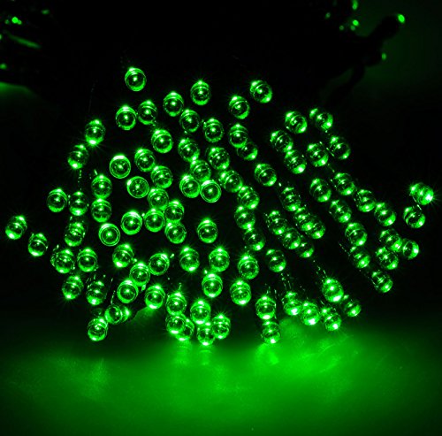 72ft/22m 200 LED Solar Fairy String Lights for Outdoor, Gardens, Homes, Christmas Party, Color Green