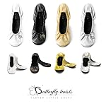 Butterfly Twists Ballet Pumps Flats Fold Up Shoes Faux Leather