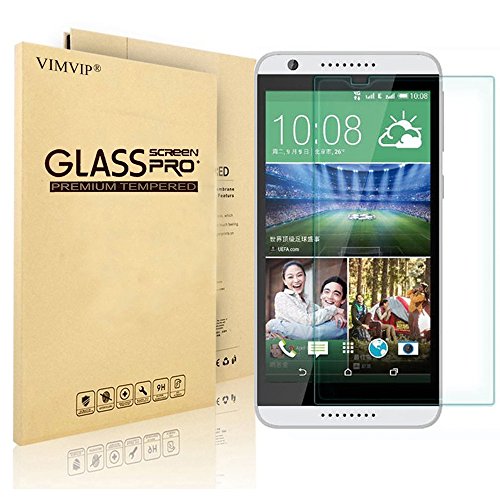 VIMVIP Tempered Glass Screen Protector for HTC Desire 820 with 9h Hardness/perfect Anti-scratch/shatterproof/fingerprint & Water & Oil Resistant (Htc Desire 820)