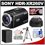 Buy Sony Handycam HDR-XR260V 160GB HDD 1080p HD Video Camera Camcorder (Black) with... by Sony