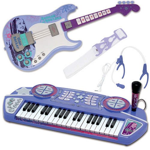 Childrens Toyshop  Toys : Hannah Montana Keyboard & Guitar Set