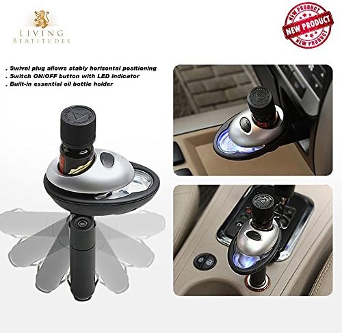 Living Beatitudes Aromatherapy Essential Oils Car Diffuser ● Refresh & Revitalize your vehicle with the Best Aroma Car Diffuser● 2 Units