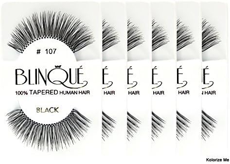 Blinque False Eyelashes 6 Pairs Eyelashes - (Same factory &amp; production line as Red Cherry) (107) by BLINQUE