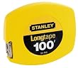 Stanley 34-106 Long Tape Measure, 1/8" Graduations, 100 ft., Yellow