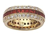 Karina B(tm) Ruby Eternity Band in Platinum 950 Size 5.5 LIFETIME WARRANTY
