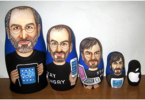 Steve Jobs figure nesting doll