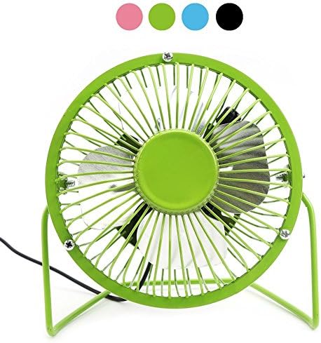 Honeyall® Mini Portable Super Mute Laptop Computer PC USB Cooler Cooling Desktop Fan Table Desktop Fan 6" for Notebook Laptop Computer PC with ON/OFF Switch(Green)