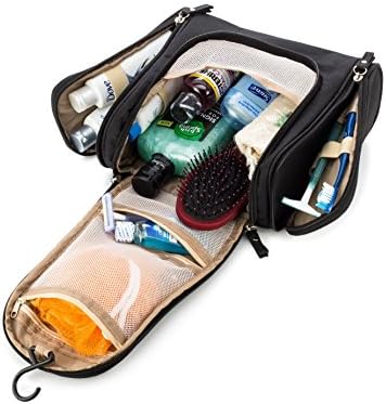Waterproof Toiletry Bag with Clear EASY FIND POCKETS, You'll Get 100s of Uses From This Small to Large Overnight Toiletry Bag