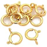 10 Gold Filled Spring Ring Clasps Jewelry Findings 7mm