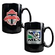 Toronto FC Soccer 2pc Black Ceramic Mug Set - Primary Team Logo & MLS Logo MAJOR-LEAGUE-SOCCER Soccer