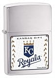 Zippo Kansas City Royals Brushed Chrome Lighter