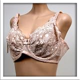Venus $53 Beige Lace Mesh Sheer Bra #0305