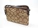 Coach Outline Sig Corner Zip Brown Wristlet 53536